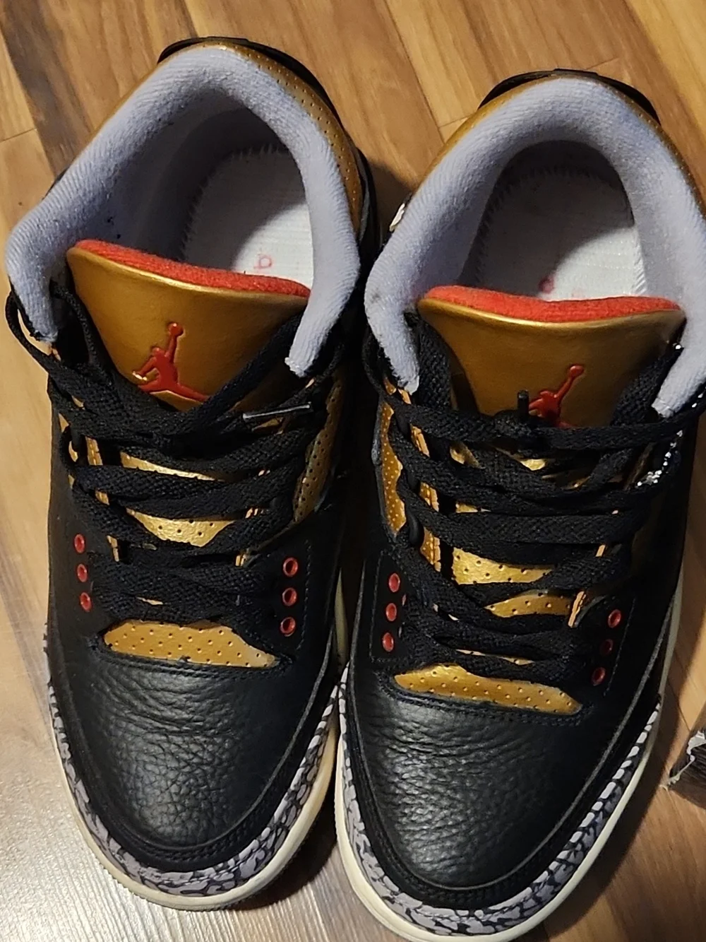 Jordan 3 Cement Gold With Original Box Size 8 Womens 6.5 Mens